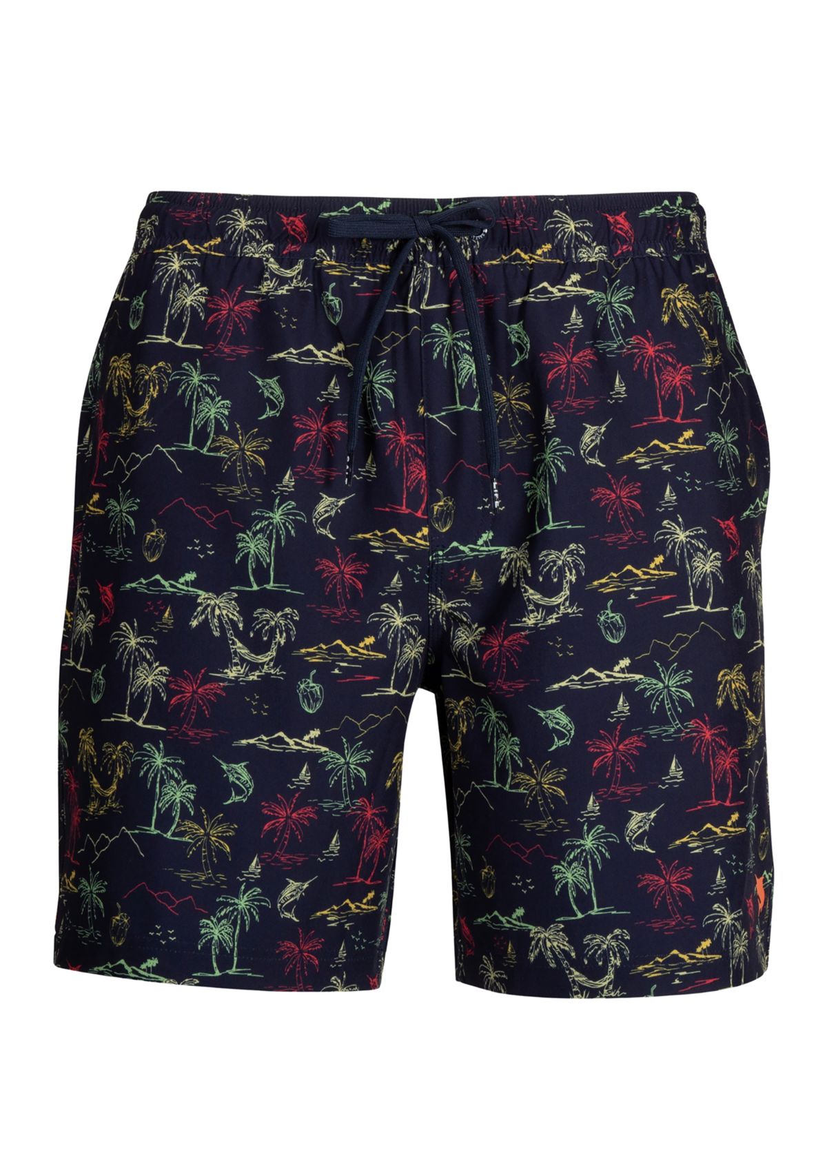 Sandbar Sunday Printed Swim Trunks
