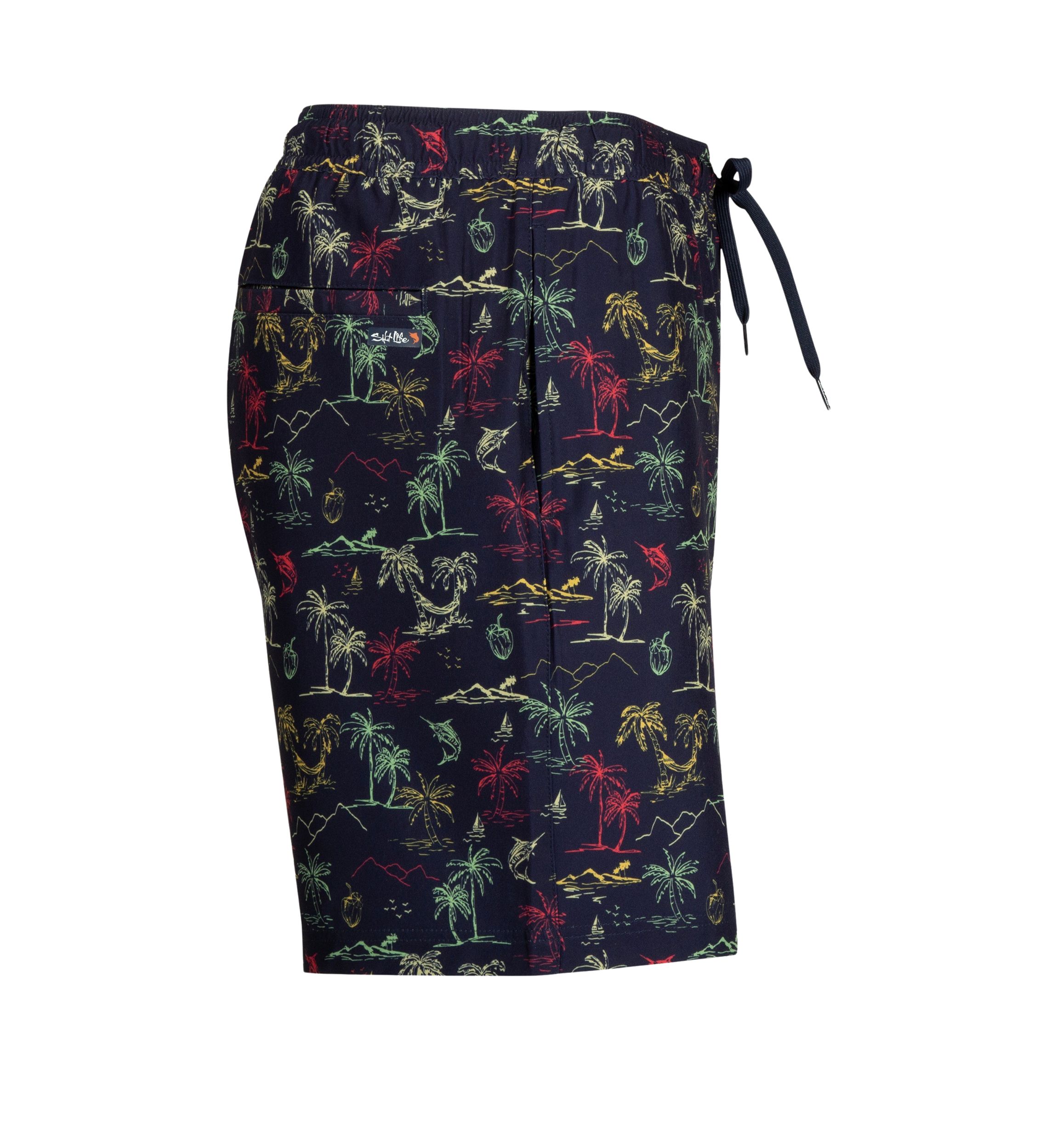 Sandbar Sunday Printed Swim Trunks