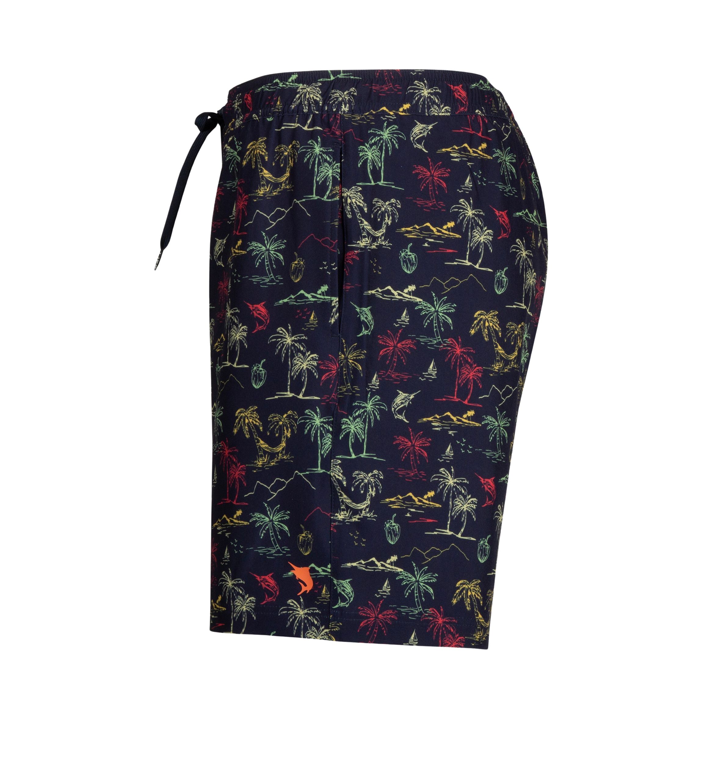 Sandbar Sunday Printed Swim Trunks