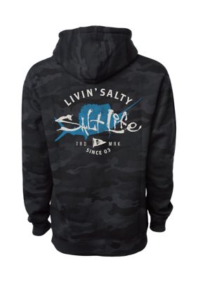 Camo Salty Sailin Graphic Hoodie