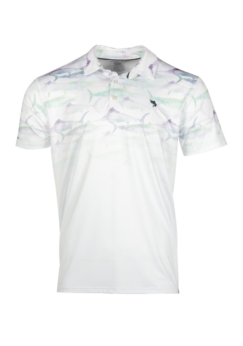 Marlin Retreat Faded Polo Shirt