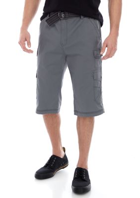 Plugg™ Men's 14.5 Inch Stretch Micro Ripstop Cargo Shorts | belk