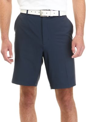 Greg Norman Collection Men's Limited Edition 10 Tech Cargo Golf Shorts in Lagoon Blue, Size 33, Polyester/Spandex