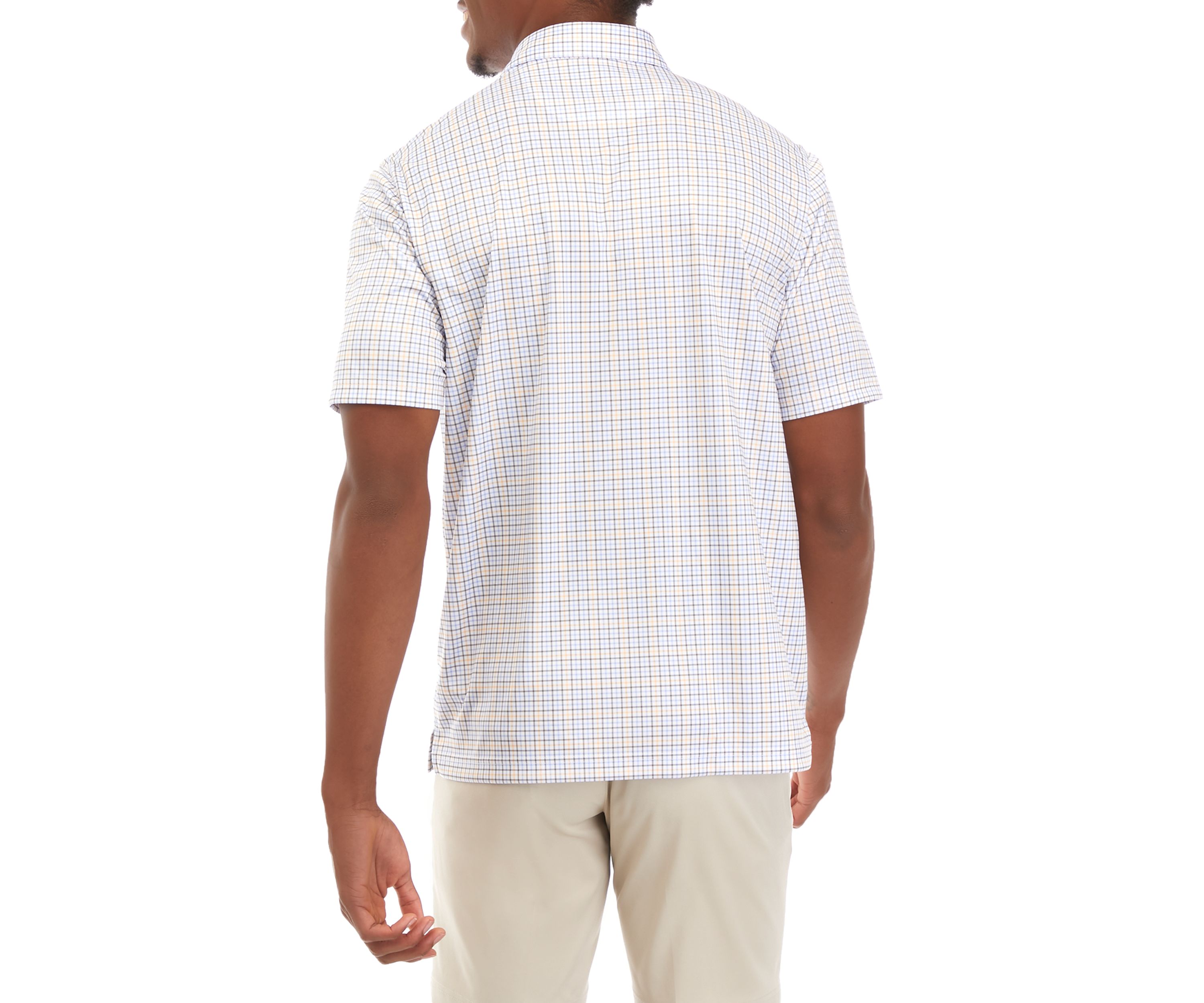 Mens Checkmate Print Polo Shirt