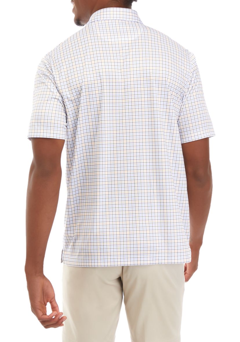 Mens Checkmate Print Polo Shirt