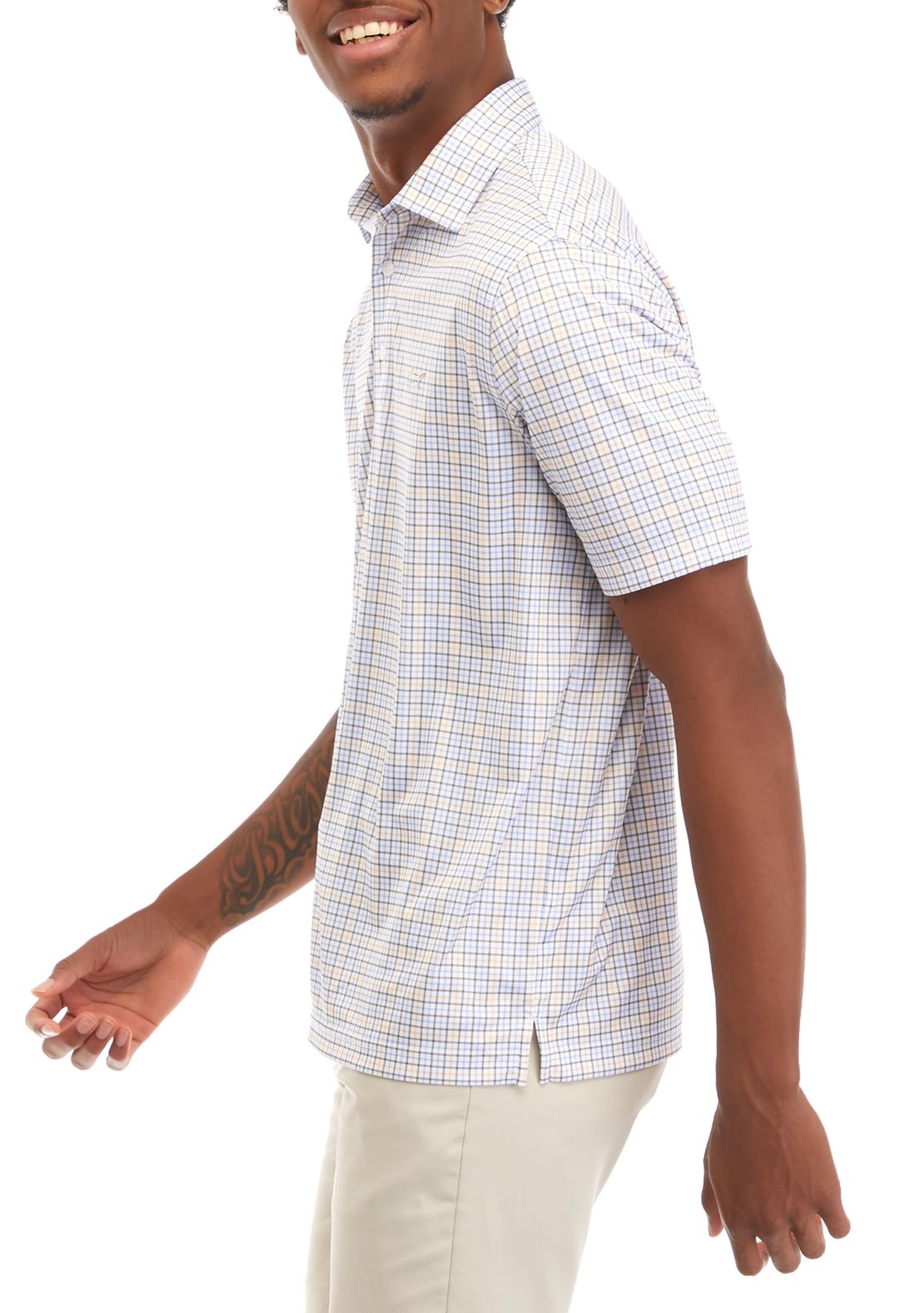 Mens Checkmate Print Polo Shirt