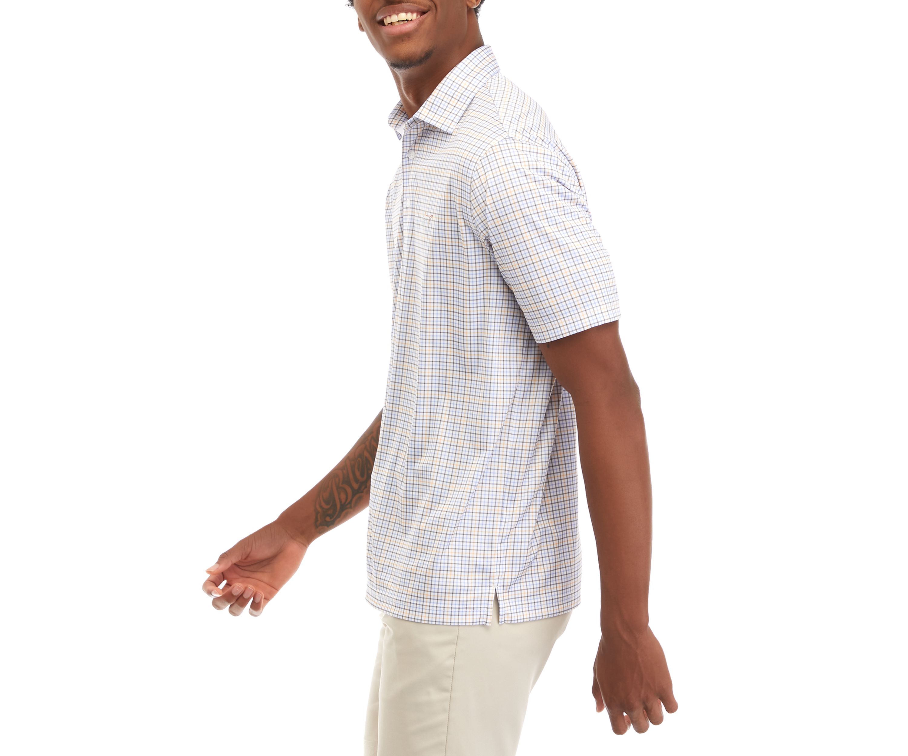 Mens Checkmate Print Polo Shirt