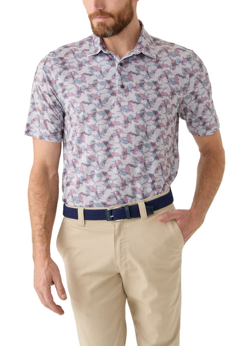 Mens Printed Polo Shirt