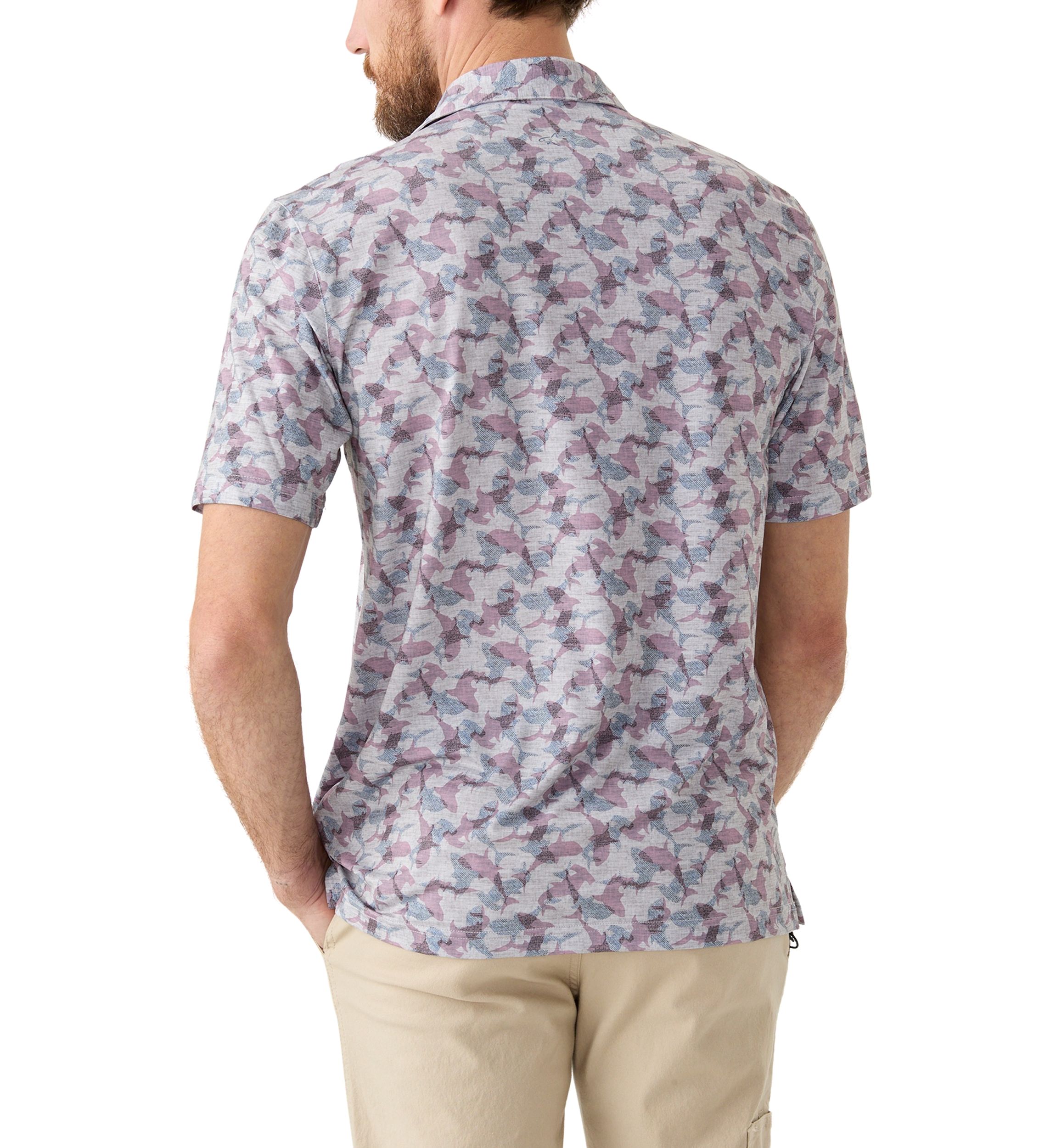 Mens Printed Polo Shirt