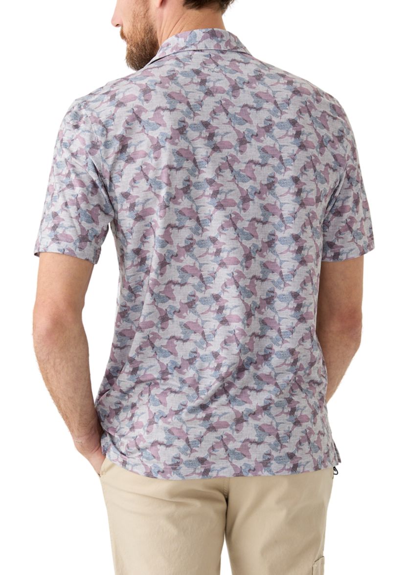 Mens Printed Polo Shirt