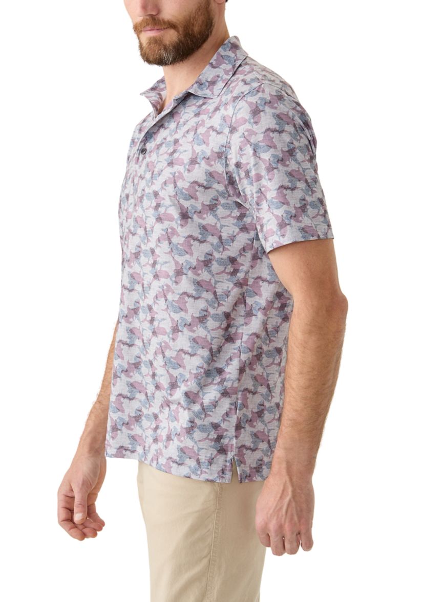 Mens Printed Polo Shirt