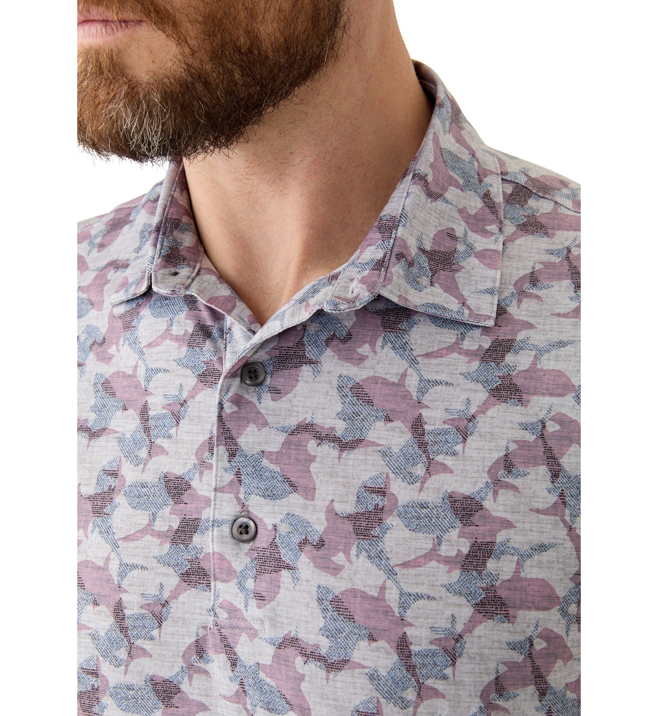 Mens Printed Polo Shirt