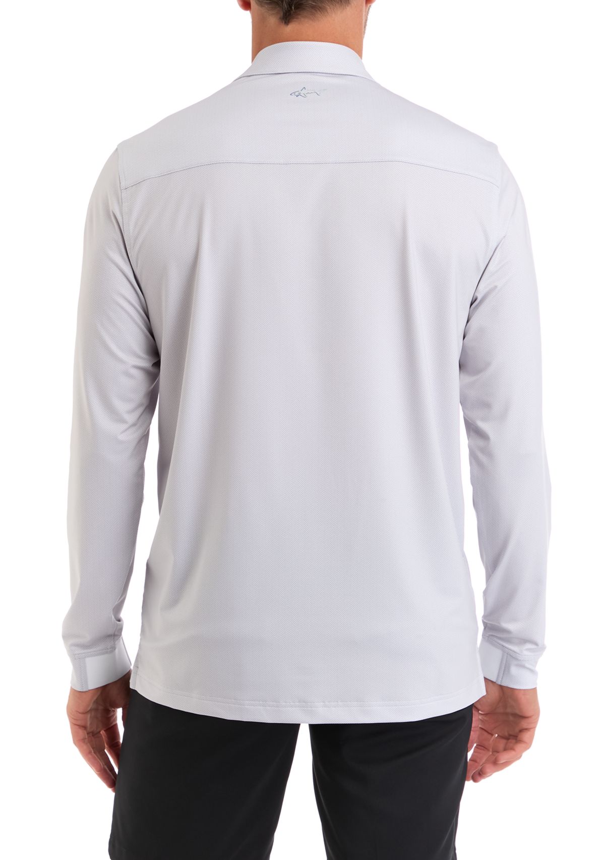 Mens Long Sleeve Herringbone Shirt
