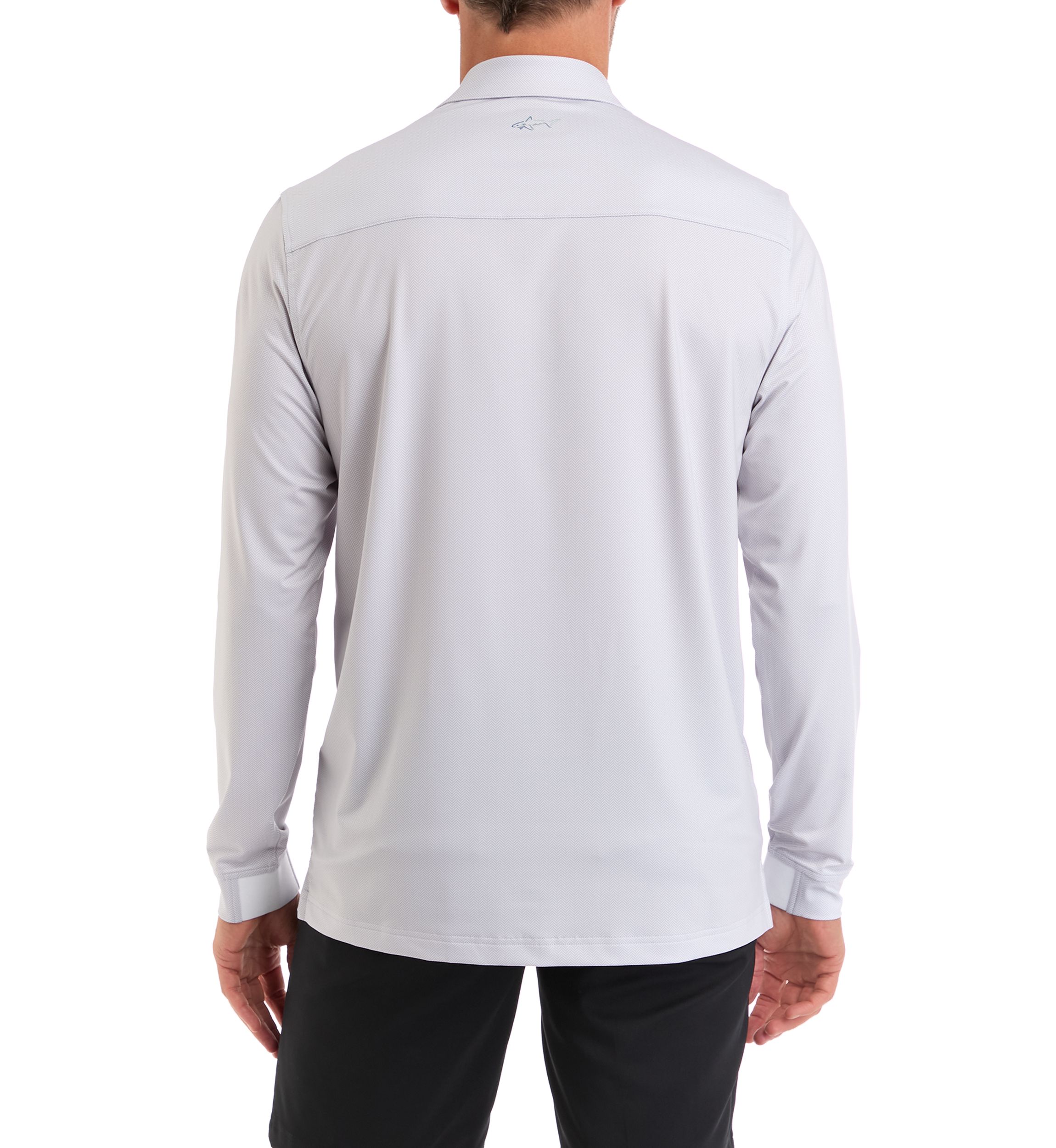 Mens Long Sleeve Herringbone Shirt