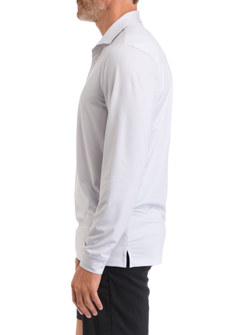 Mens Long Sleeve Herringbone Shirt