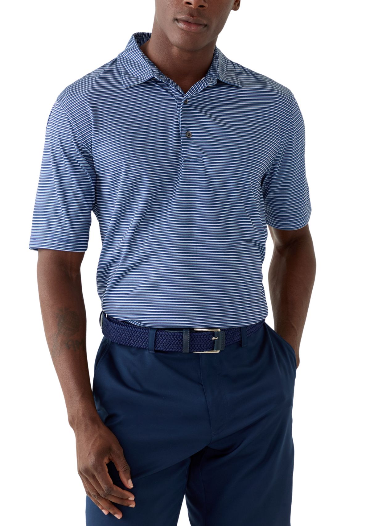 Mens Printed Polo Shirt