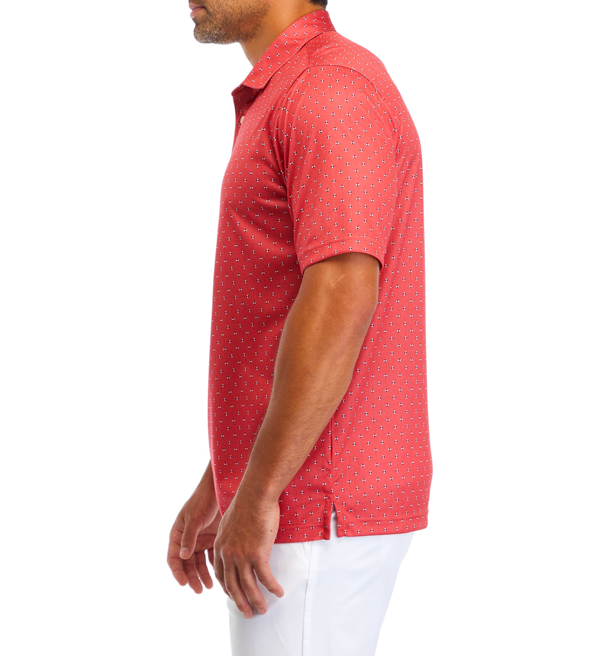 Geometric Print Golf Shirt 