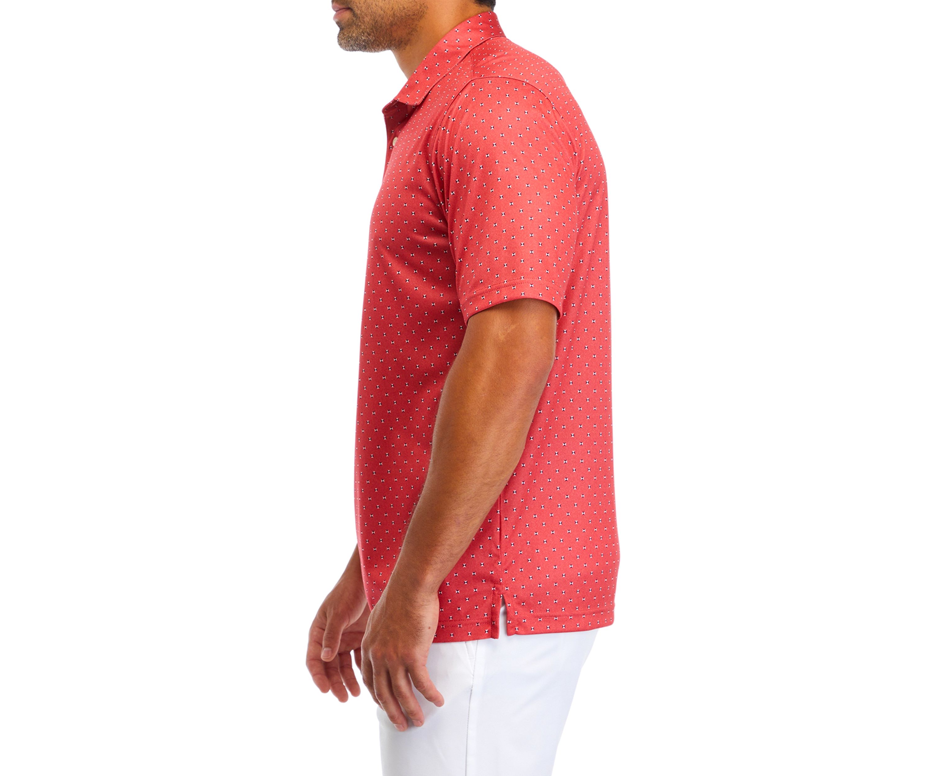 Geometric Print Golf Shirt 