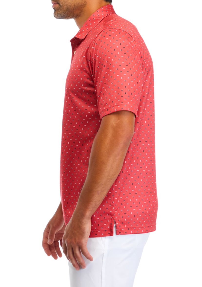 Geometric Print Golf Shirt 