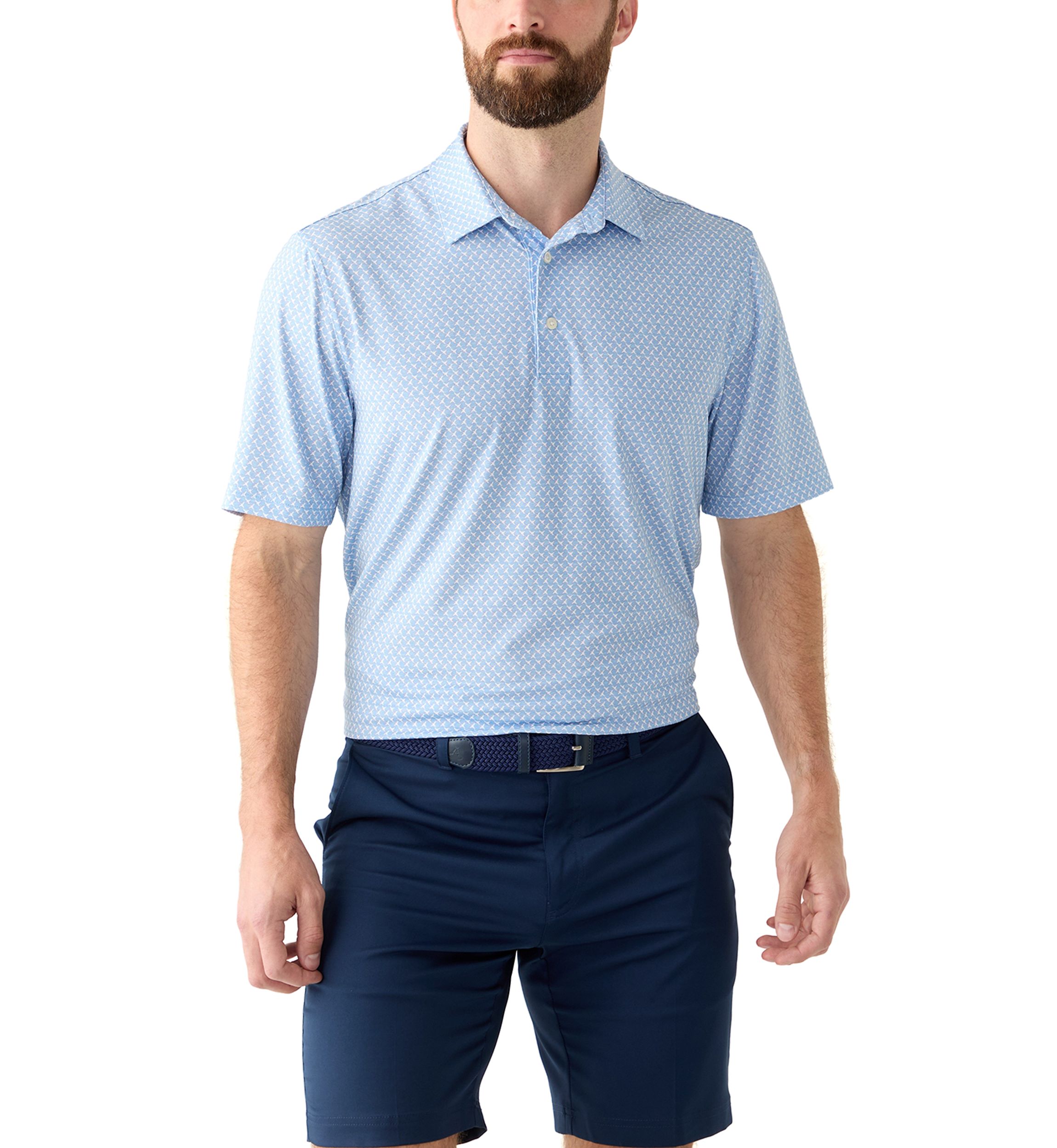 Mens Printed Polo Shirt