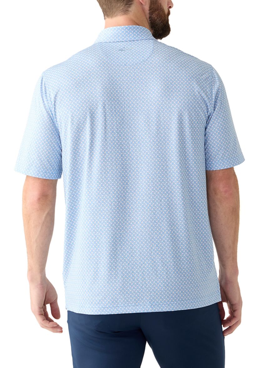 Mens Printed Polo Shirt