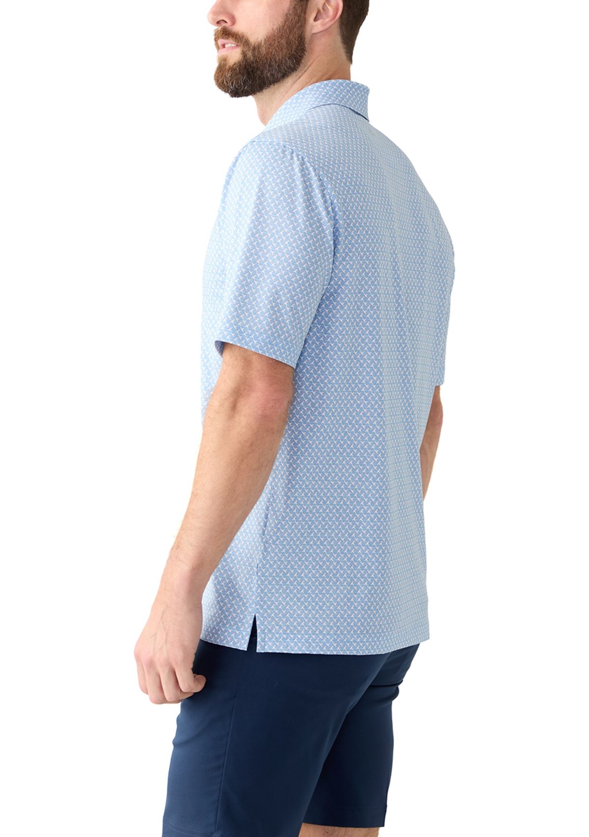 Mens Printed Polo Shirt
