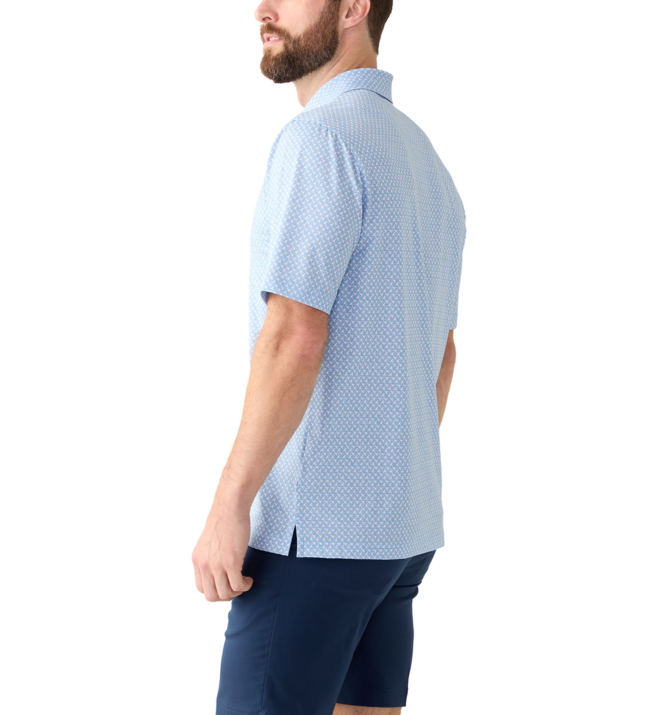 Mens Printed Polo Shirt