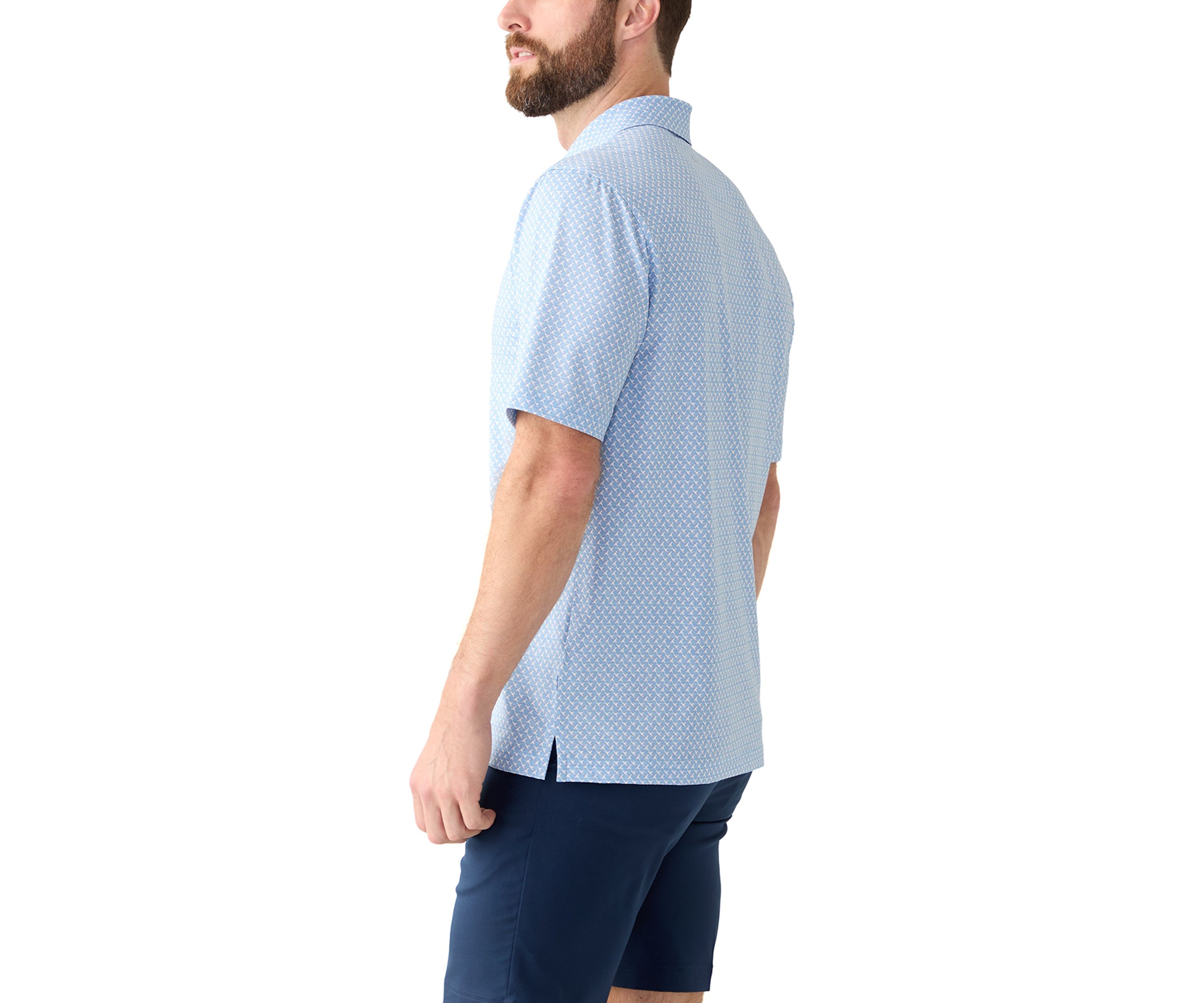 Mens Printed Polo Shirt