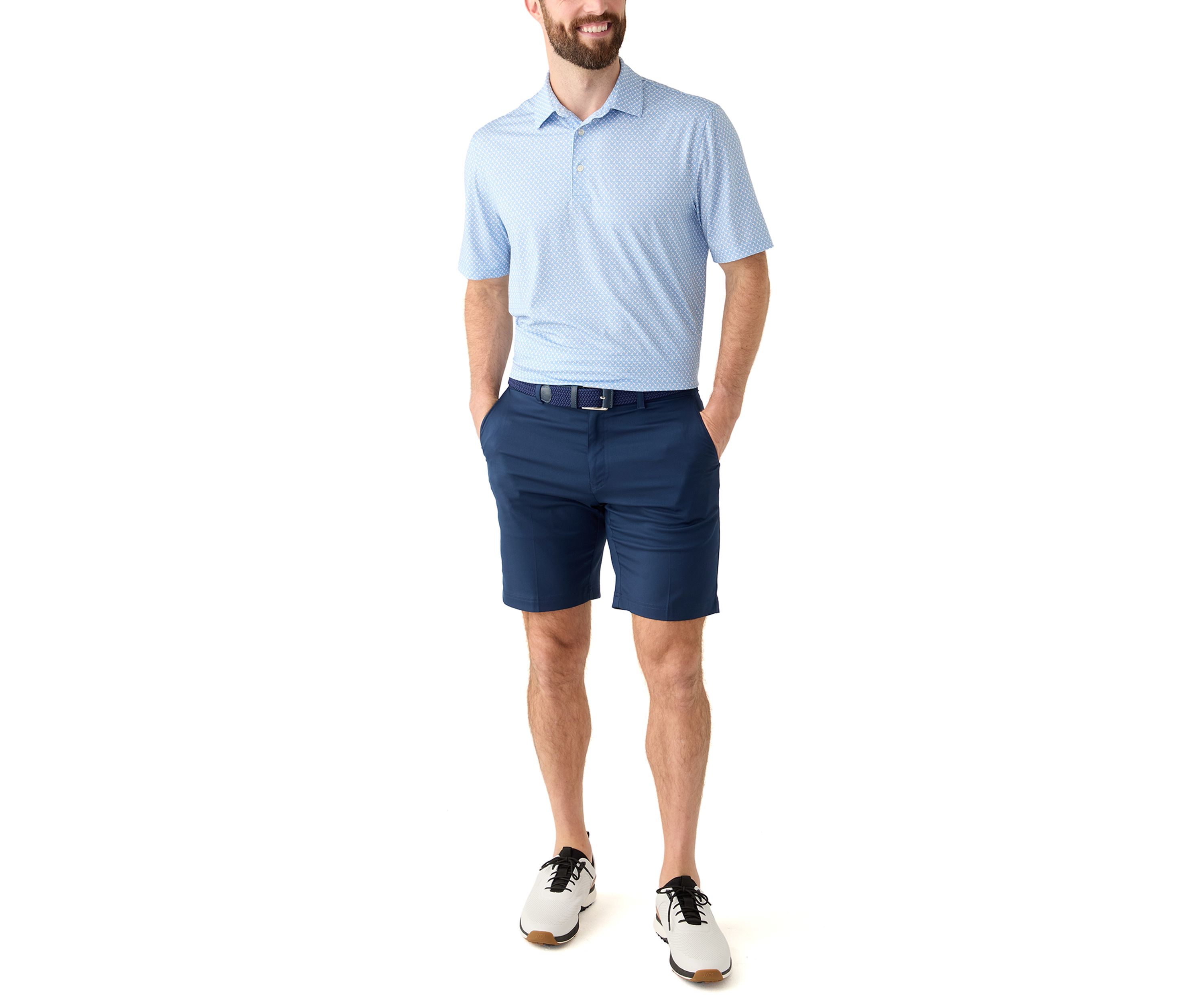 Mens Printed Polo Shirt
