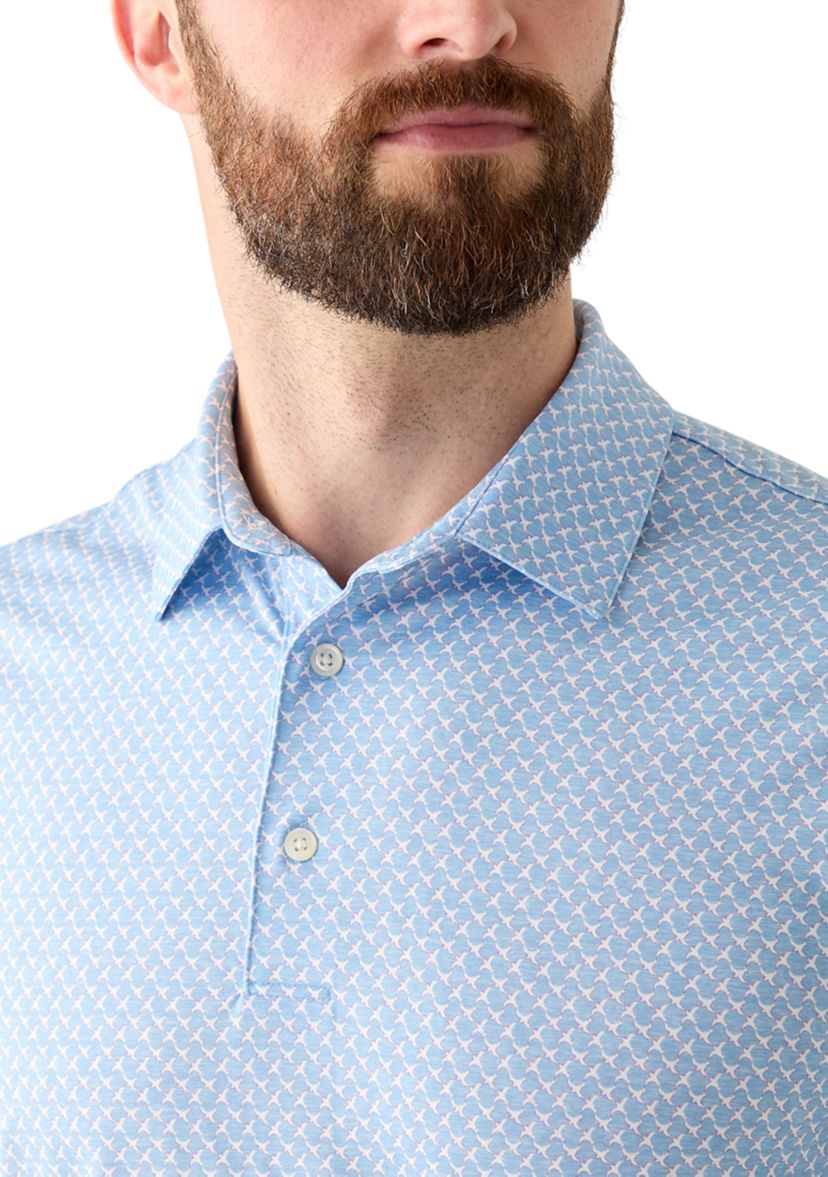 Mens Printed Polo Shirt