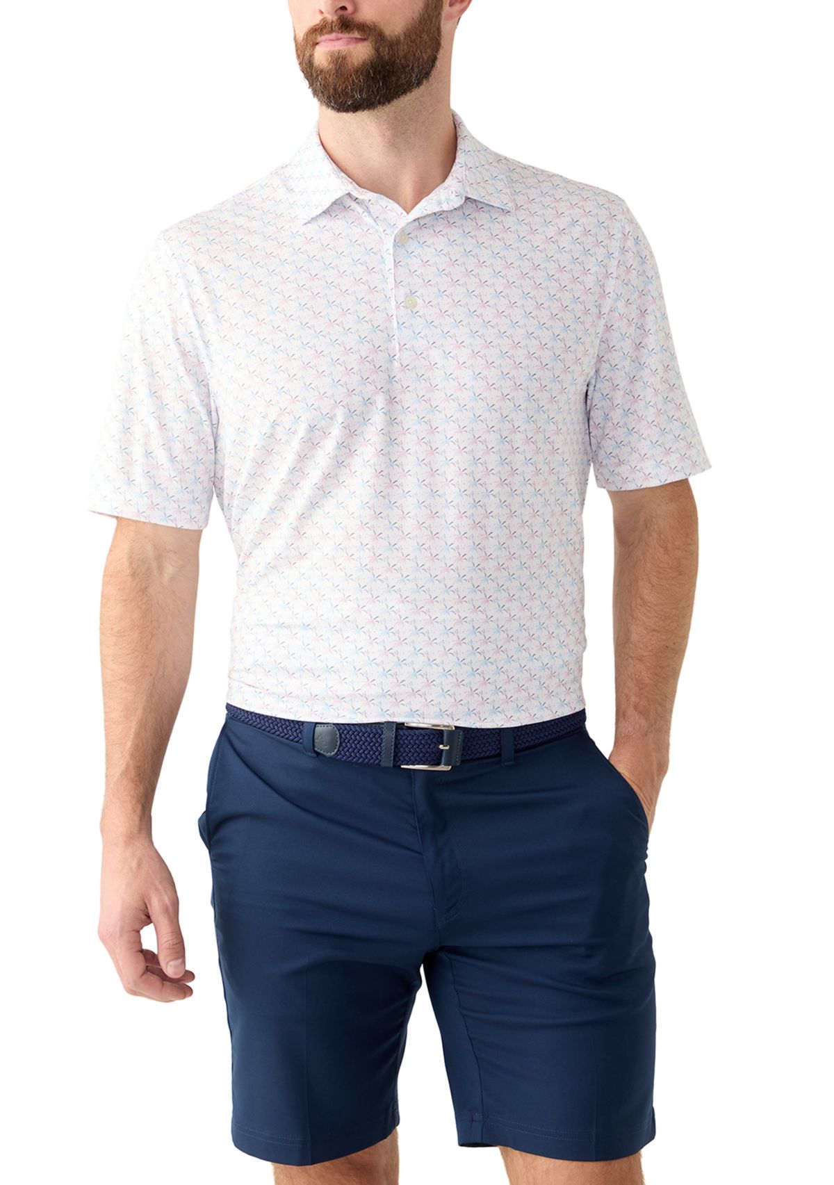 Mens Printed Polo Shirt 