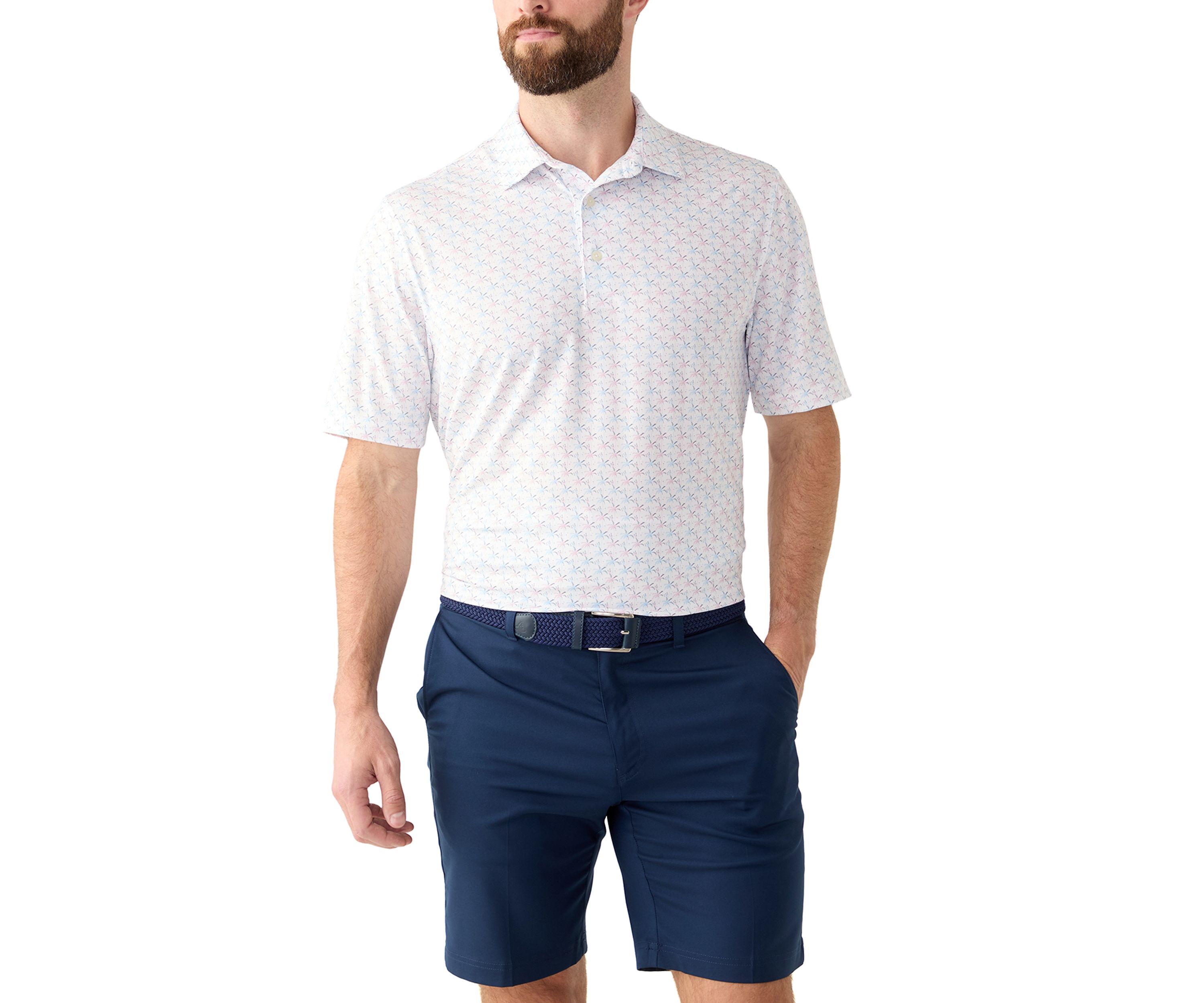 Mens Printed Polo Shirt 