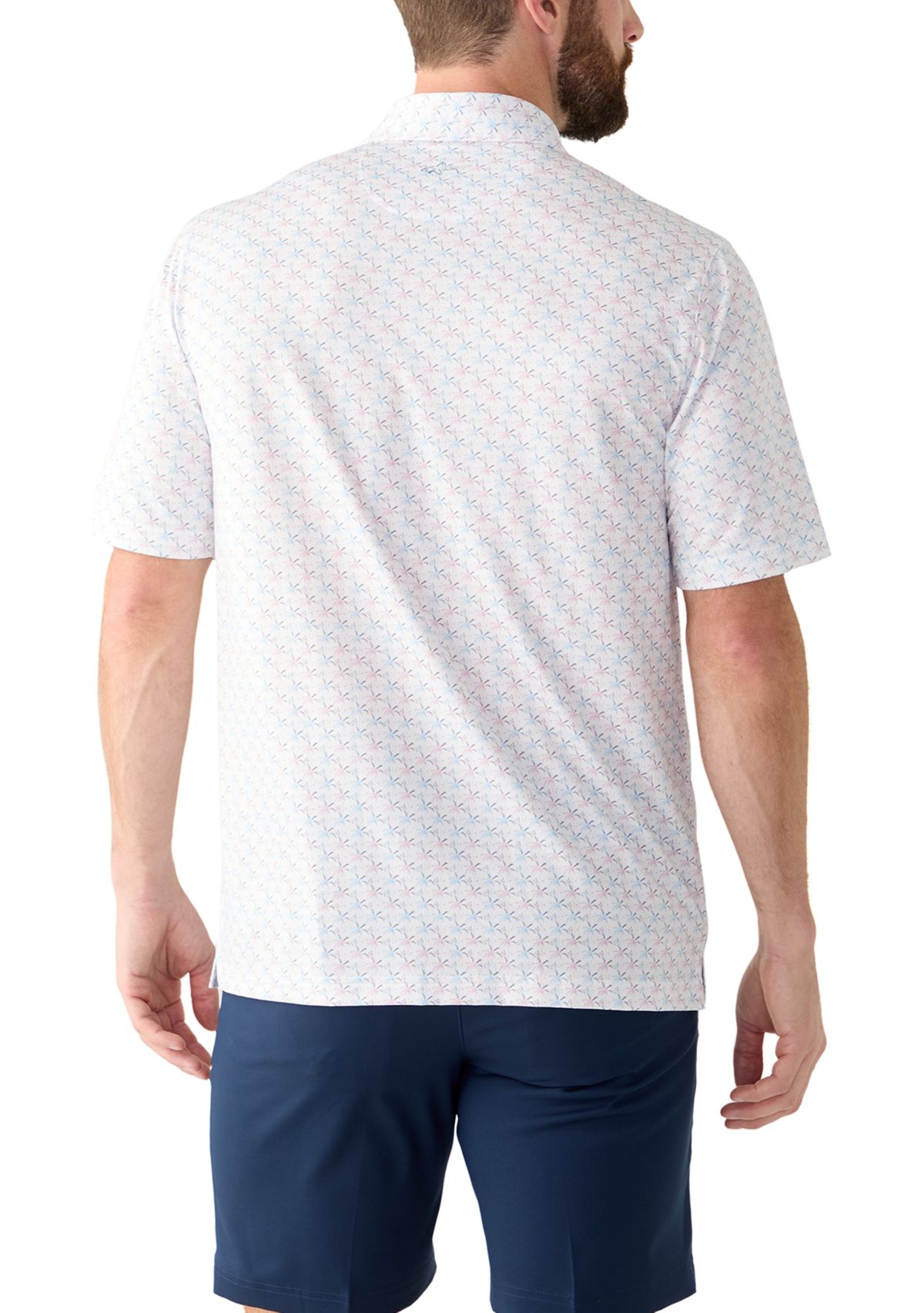 Mens Printed Polo Shirt 
