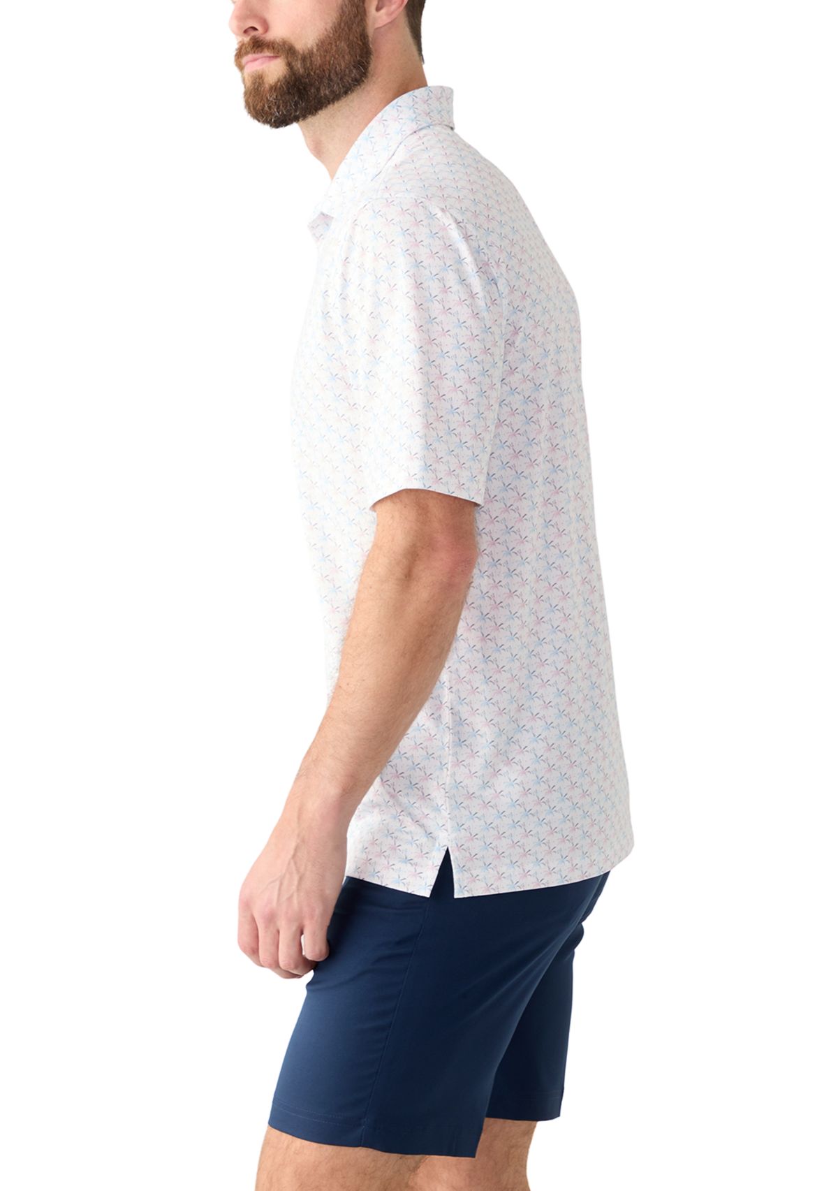 Mens Printed Polo Shirt 