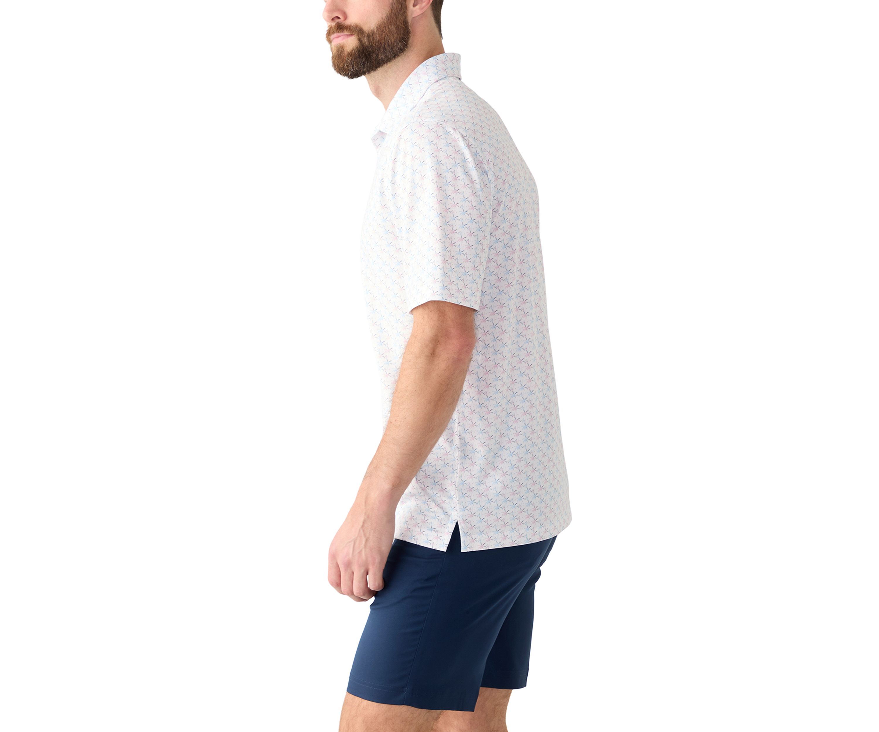 Mens Printed Polo Shirt 
