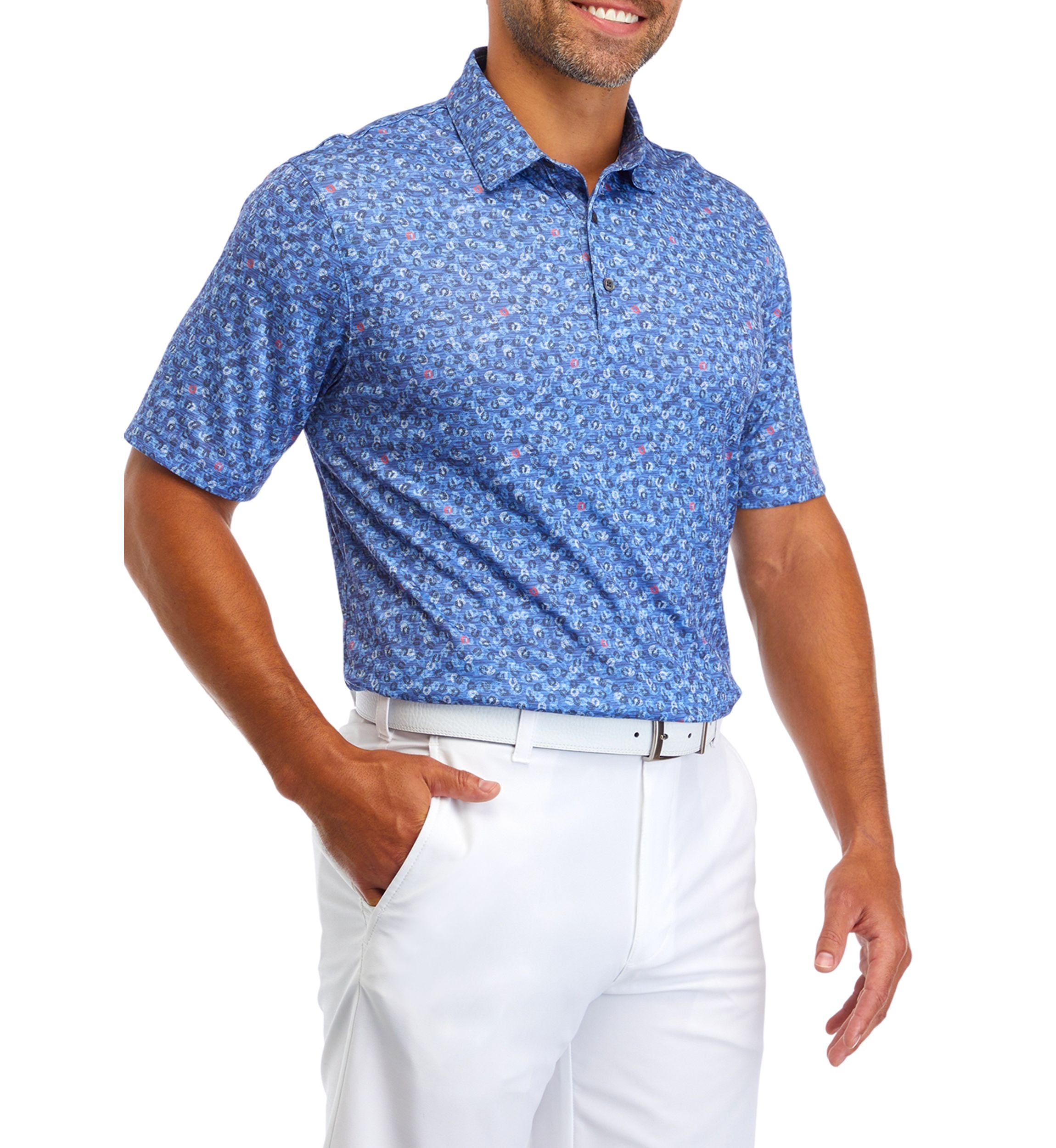 Horseshoe Print Golf Shirt 
