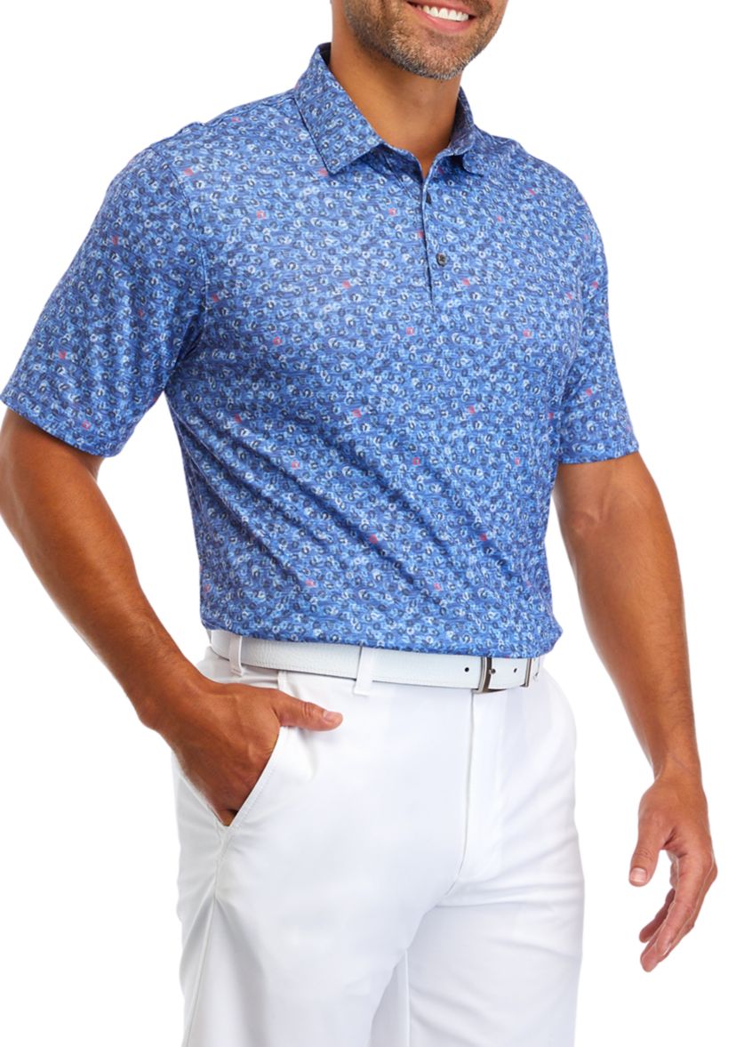 Horseshoe Print Golf Shirt 