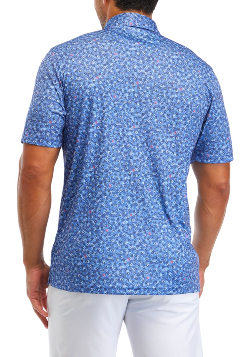 Horseshoe Print Golf Shirt 