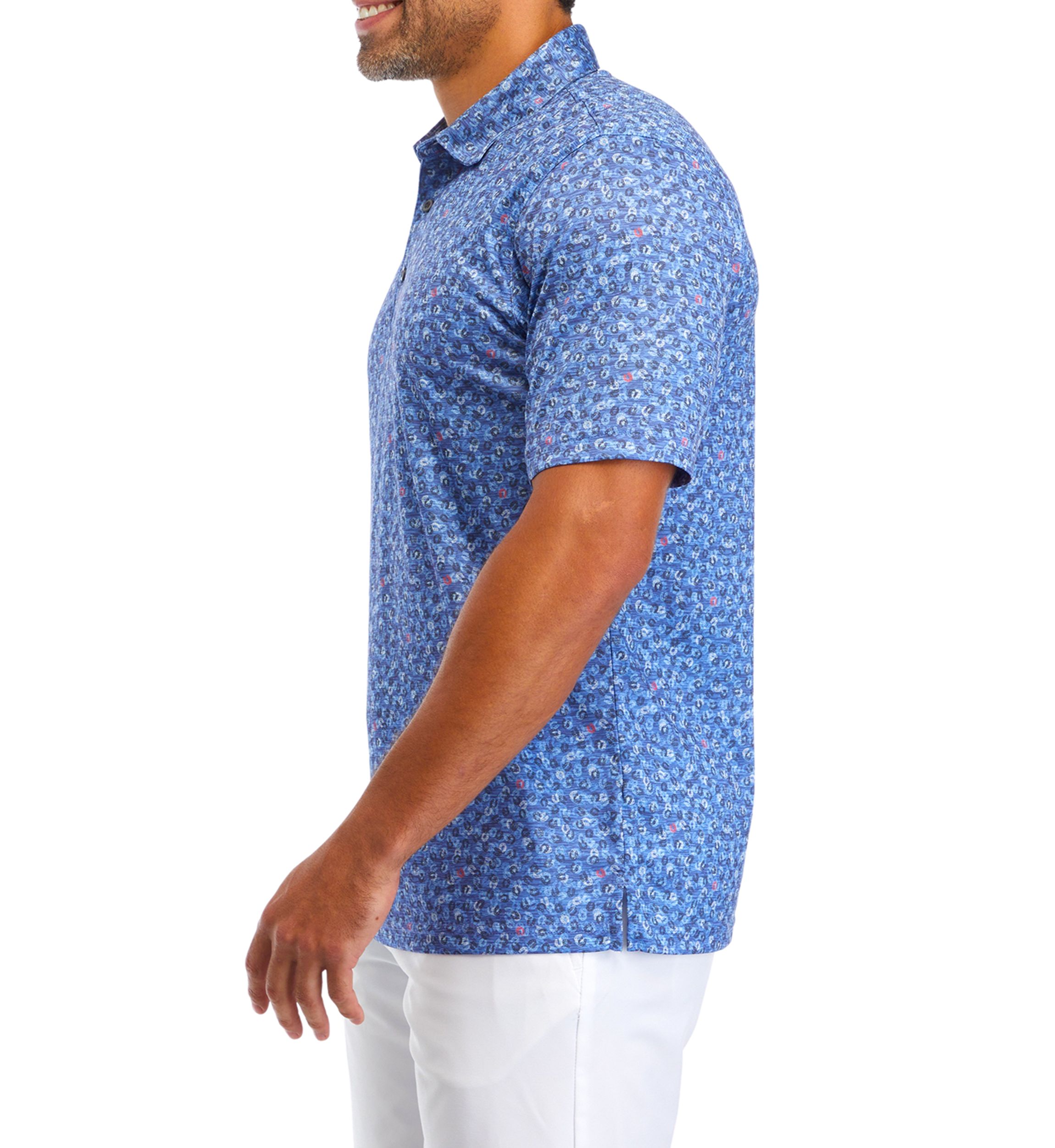 Horseshoe Print Golf Shirt 