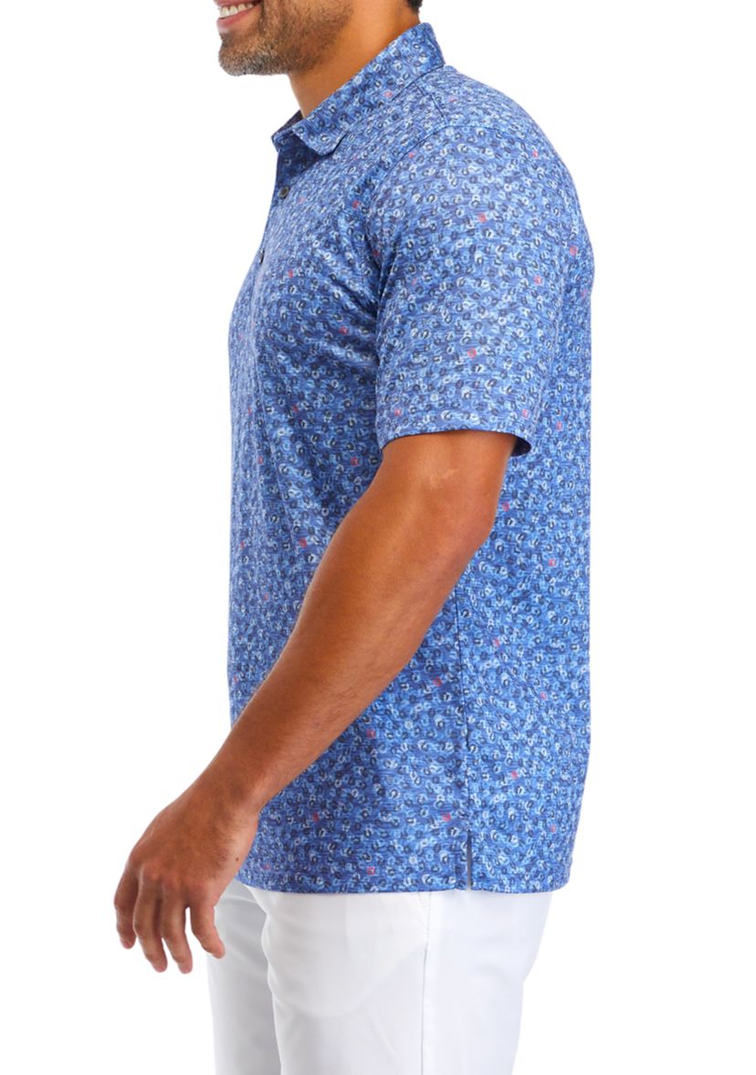Horseshoe Print Golf Shirt 