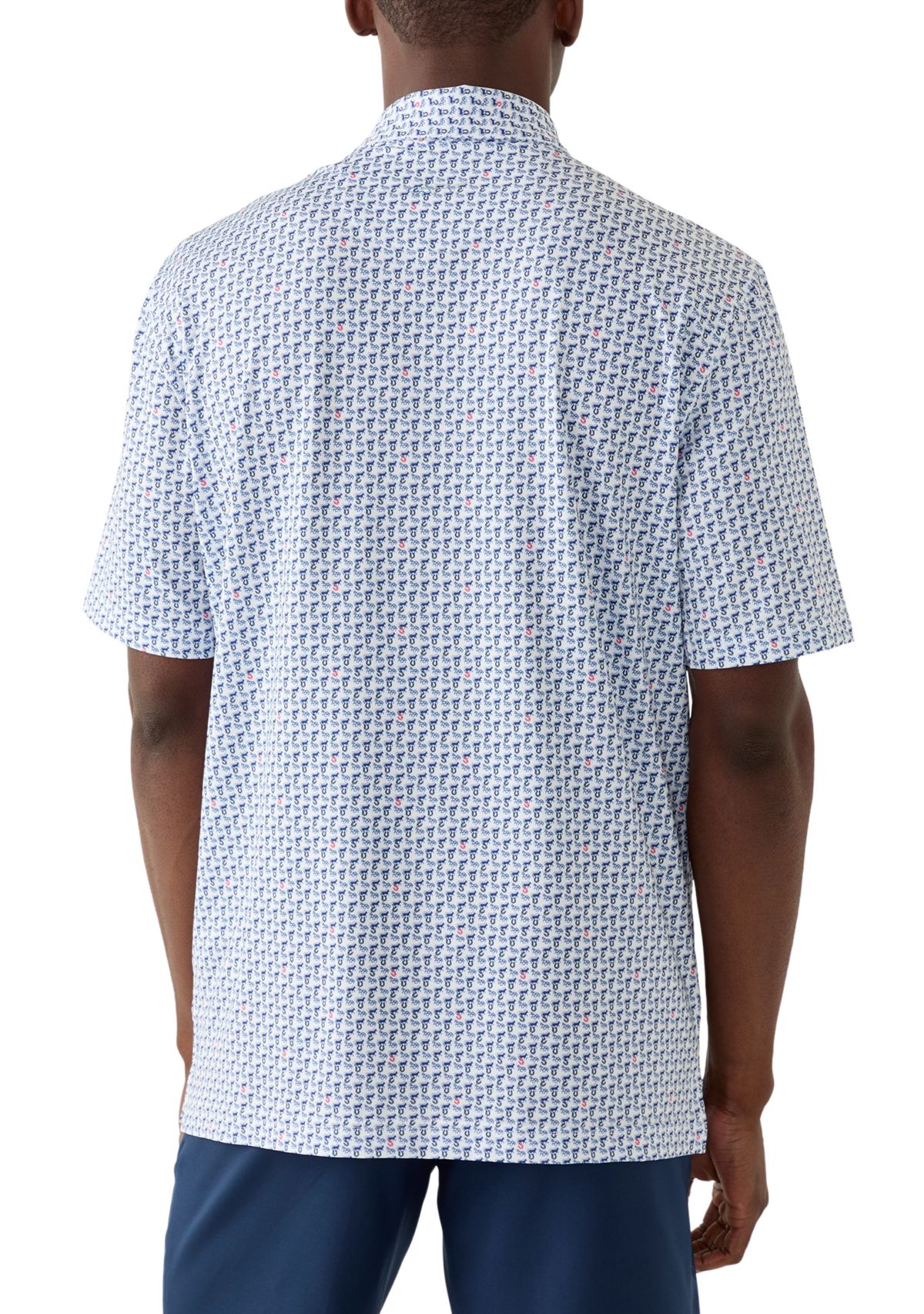 Mens Printed Polo Shirt