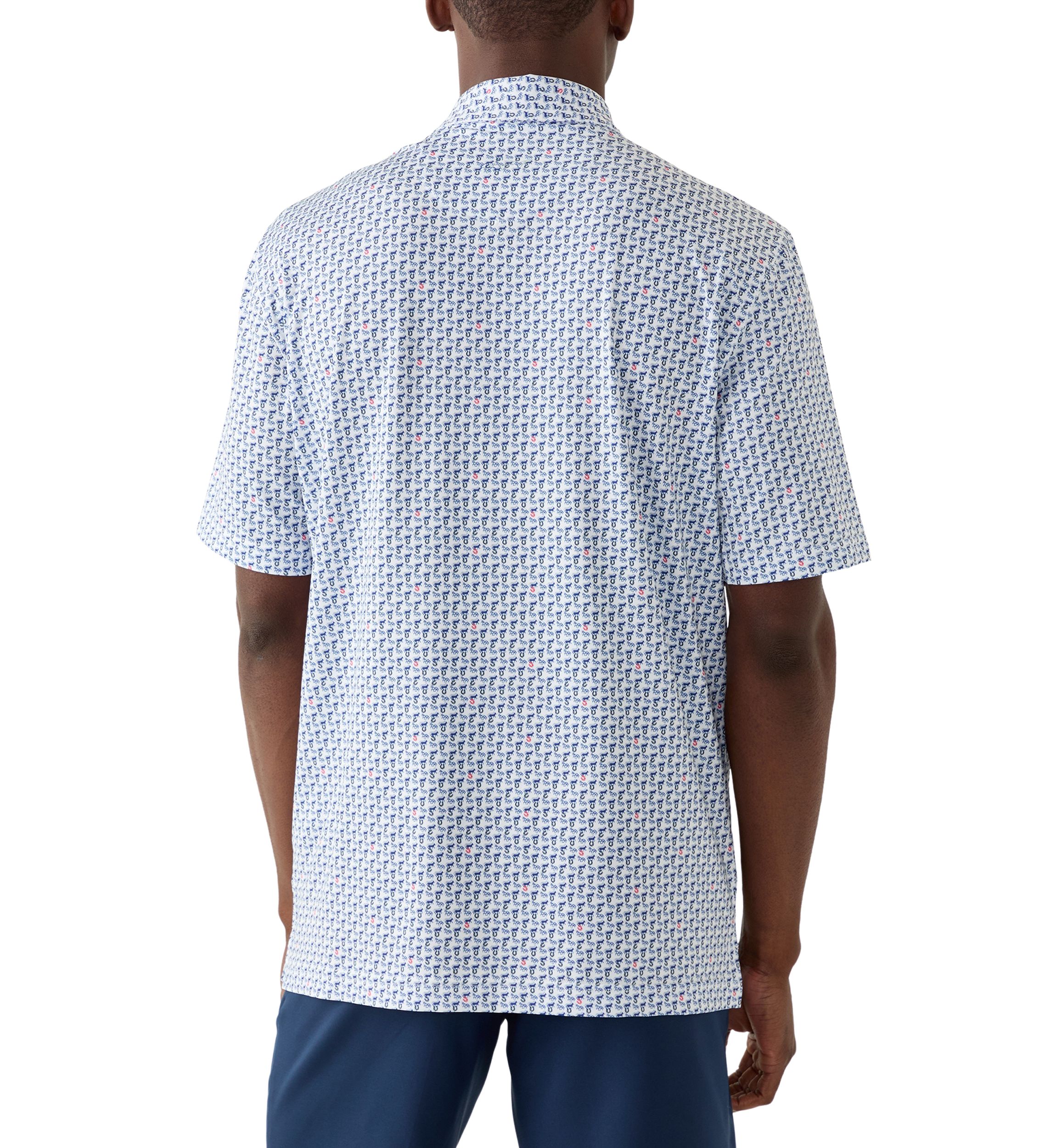 Mens Printed Polo Shirt
