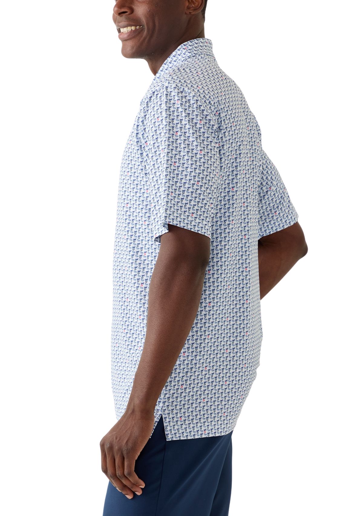 Mens Printed Polo Shirt