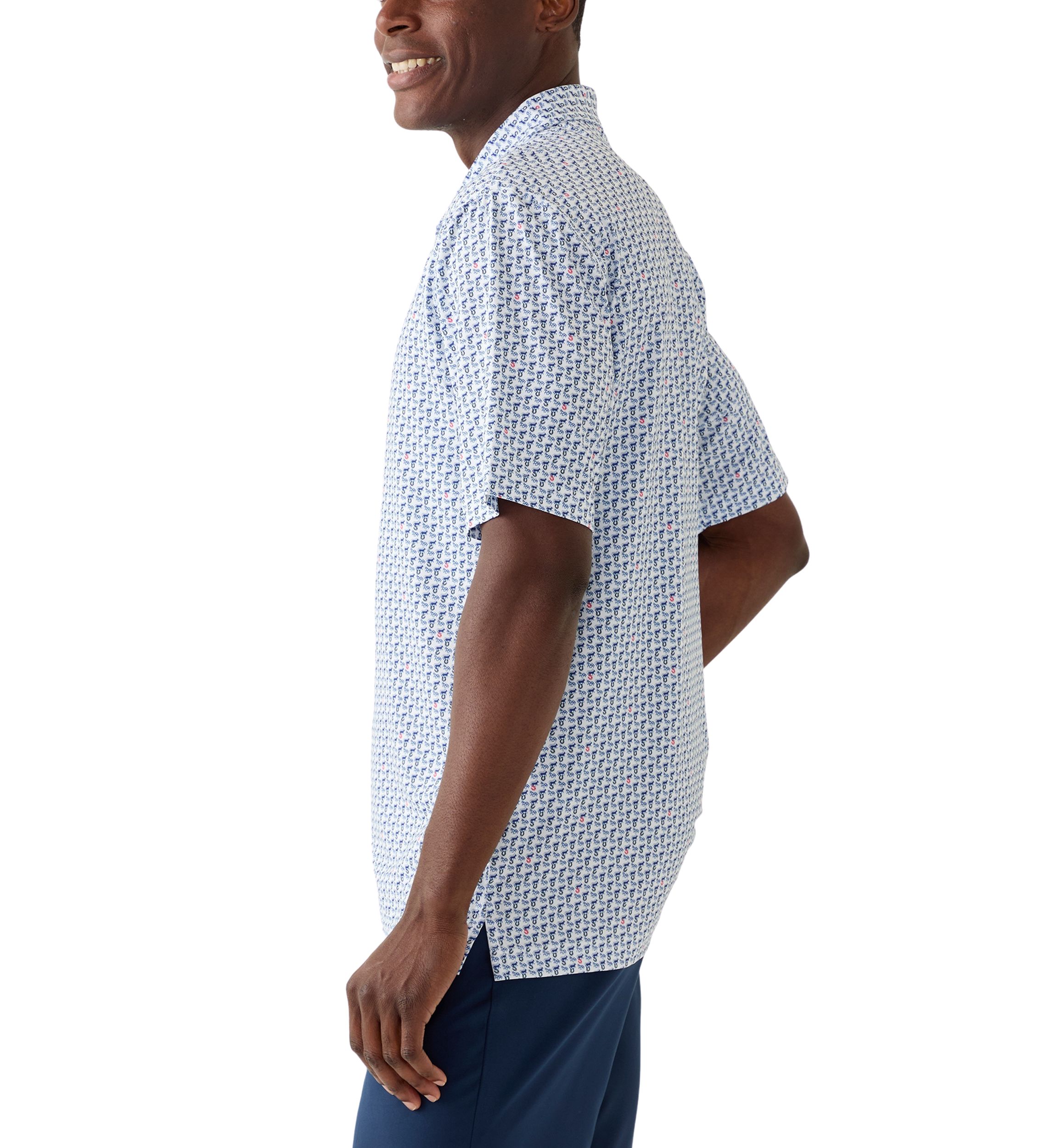 Mens Printed Polo Shirt