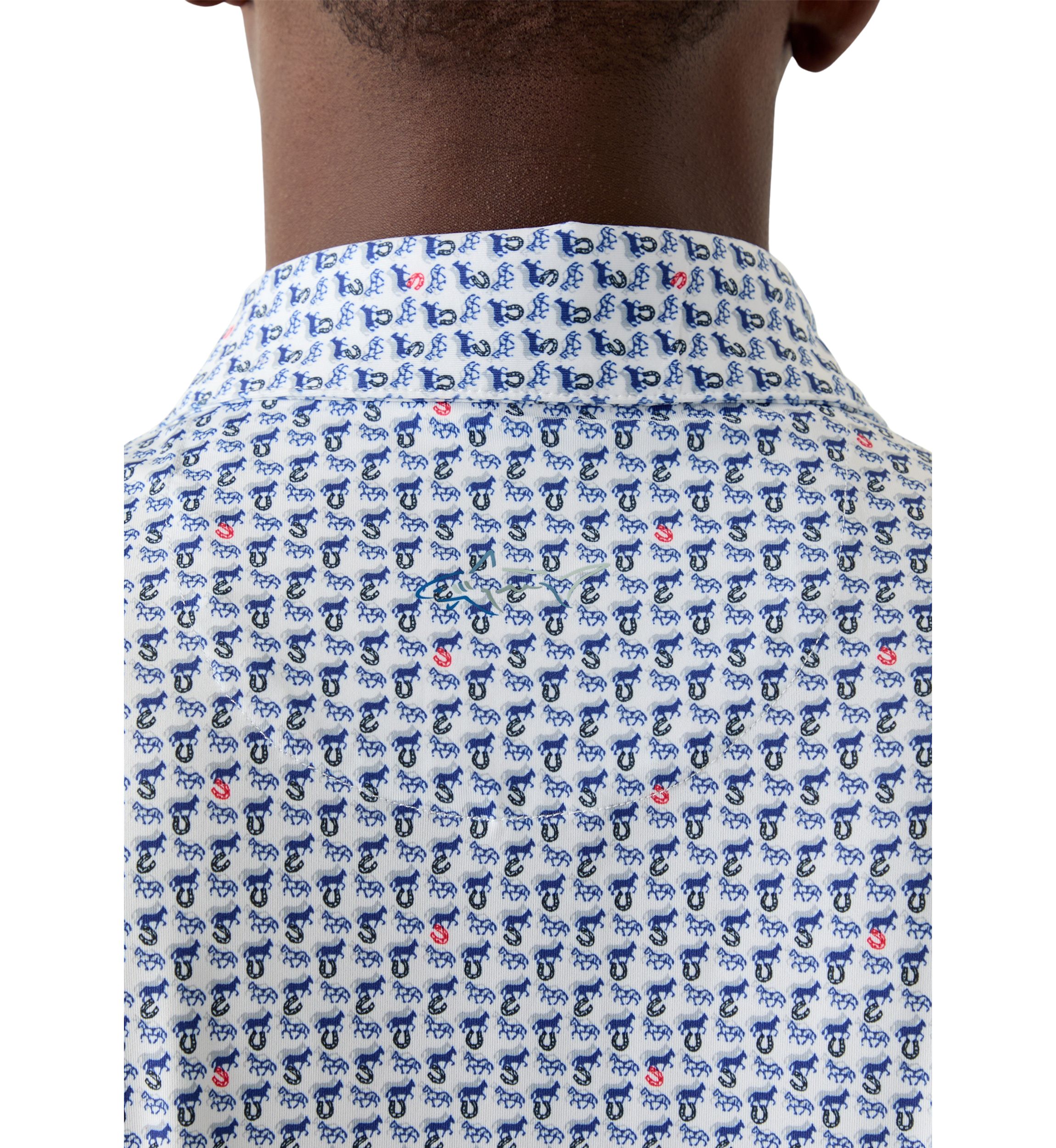Mens Printed Polo Shirt