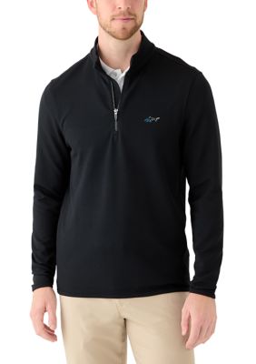 Greg Norman® Collection Men's Brick Textured Jaquard 1/4 Zip | Belk