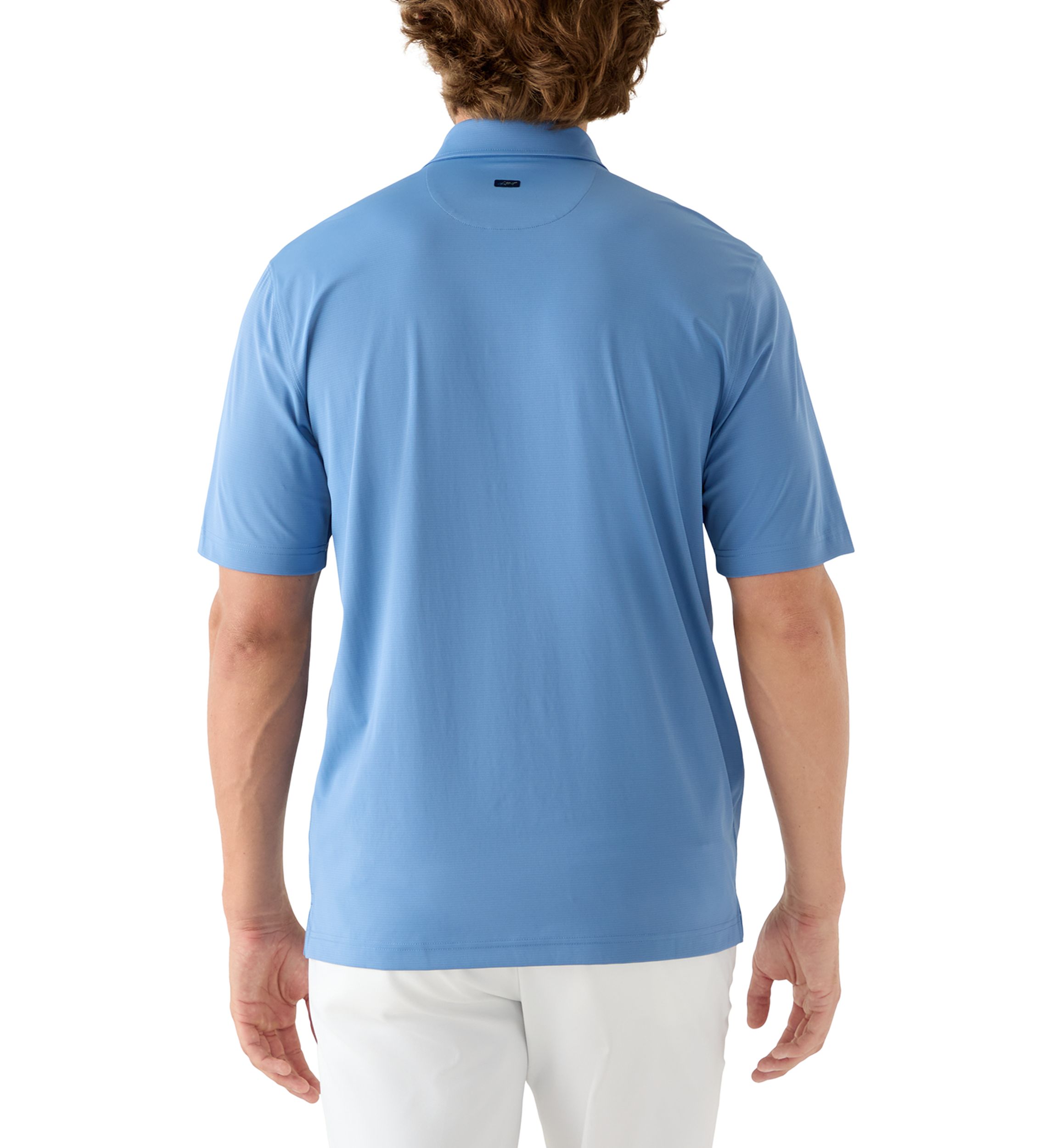 Mens Textured Golf Polo Shirt