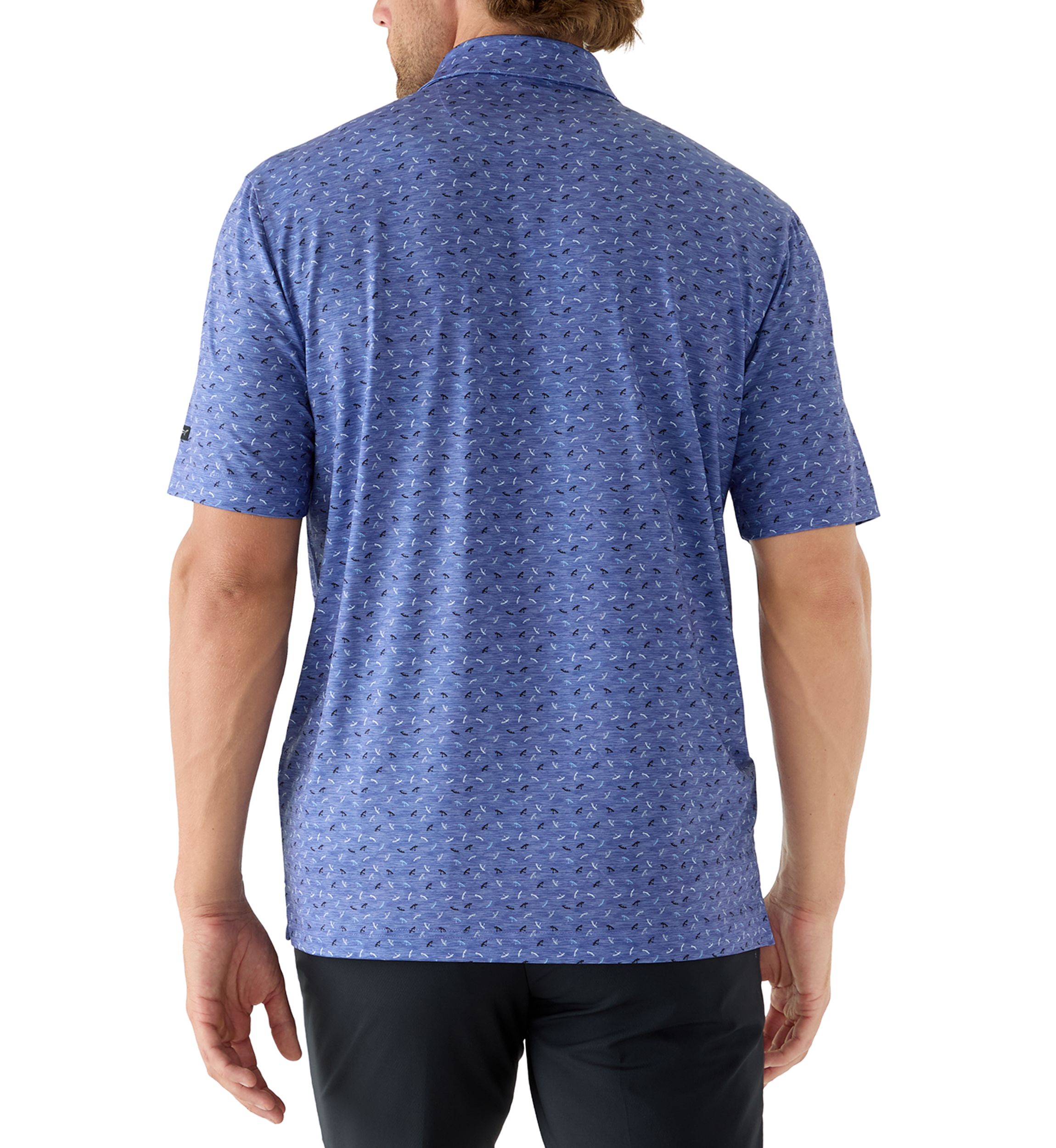 Mens Steam Print Polo Shirt