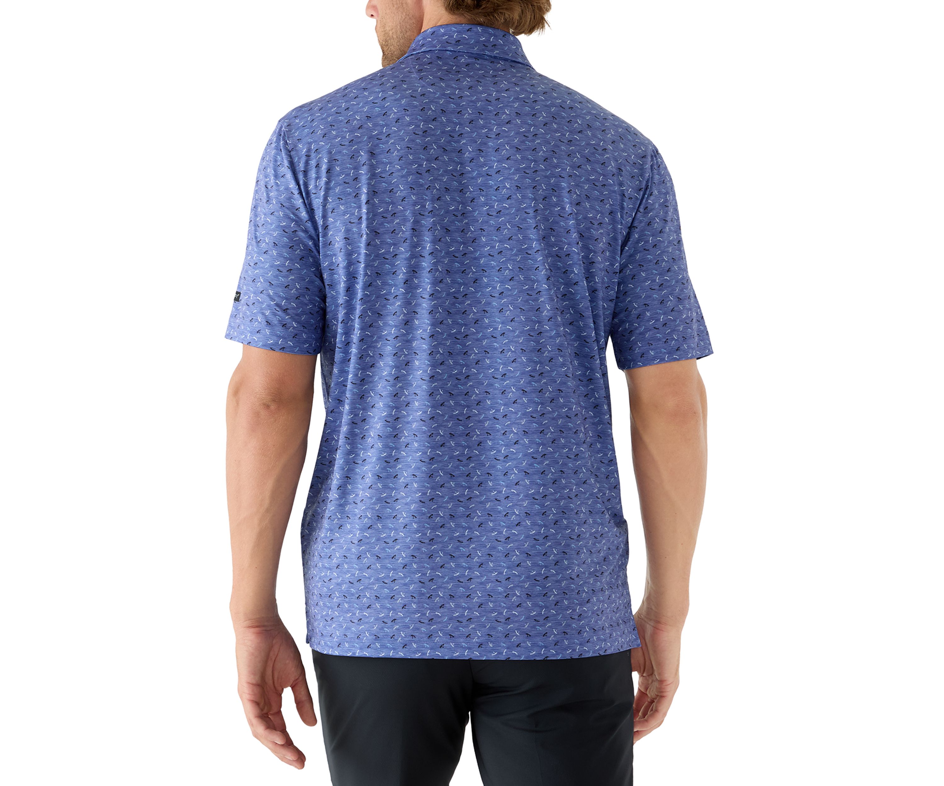 Mens Steam Print Polo Shirt