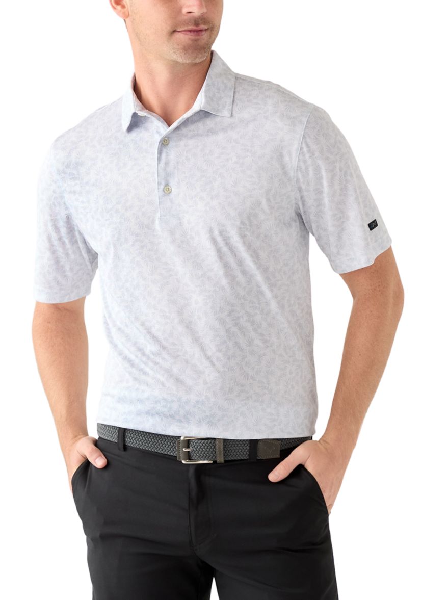 Mens Rye Grass Print Polo